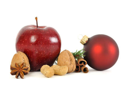 Christmas card on a white backgroundの写真素材