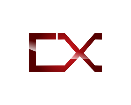 dx letter logo vector illustration.のイラスト素材