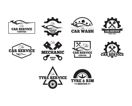 Automotive icon set.のイラスト素材
