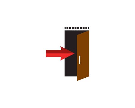 is a symbol associated with a door to enterのイラスト素材
