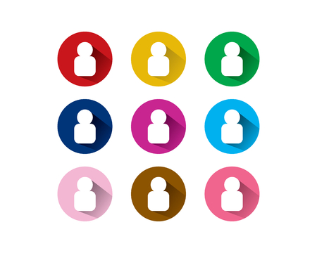 is a symbol associated with a person, person, photo or profile pictureのイラスト素材
