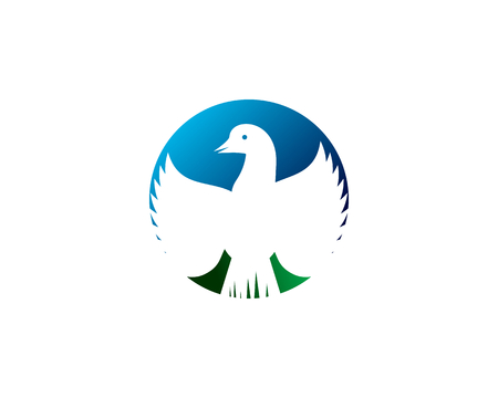 is a symbol associated with animals especially birdのイラスト素材