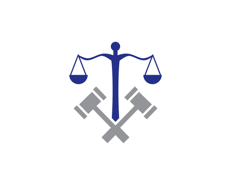 is a symbol symbolizing law, case, judge and prosecutorのイラスト素材