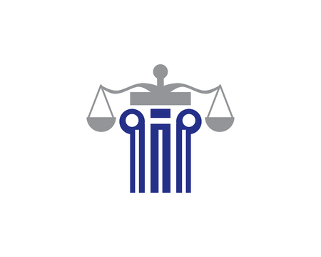 is a symbol symbolizing law, case, judge and prosecutorのイラスト素材