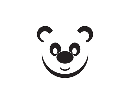 Panda symbol iconのイラスト素材