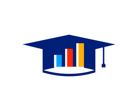 Stats Education Logo Design Elementのイラスト素材