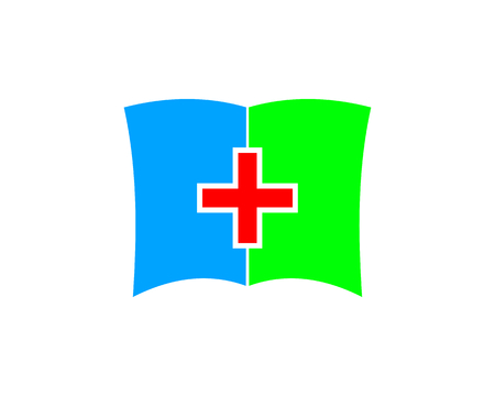 Medic Book Icon Logo Design Elementのイラスト素材