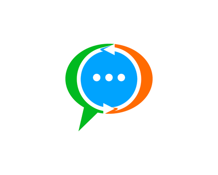 Share Chat Logo Design Templateのイラスト素材