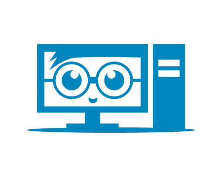 Geek PC Computer Design Templateのイラスト素材