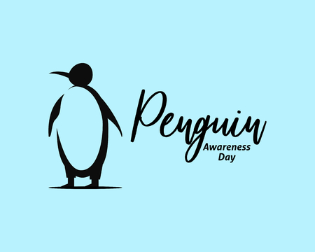 Penguin awareness day vector illustrationのイラスト素材