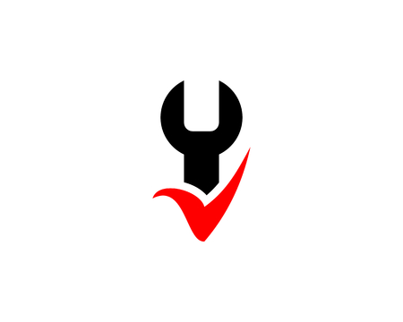 Check Repair Logo Icon Designのイラスト素材