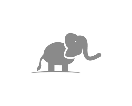 Elephant logo template designのイラスト素材