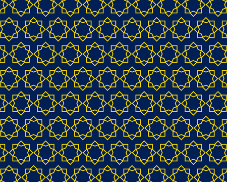 Arabic pattern seamless background, Geometric muslim ornament backdropのイラスト素材