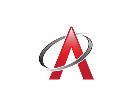A Letter Swoosh Logo Templateのイラスト素材