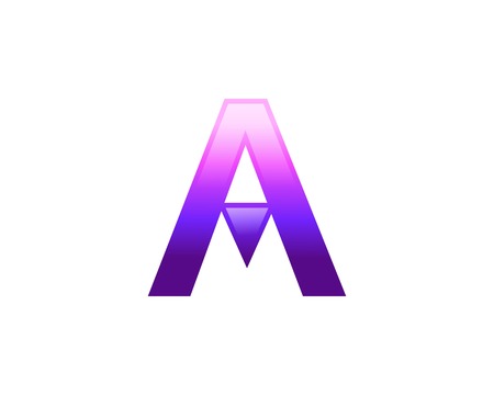 Initial letter A logo vector design templateのイラスト素材