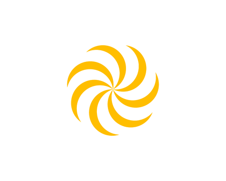 Abstract creative sun logo designのイラスト素材