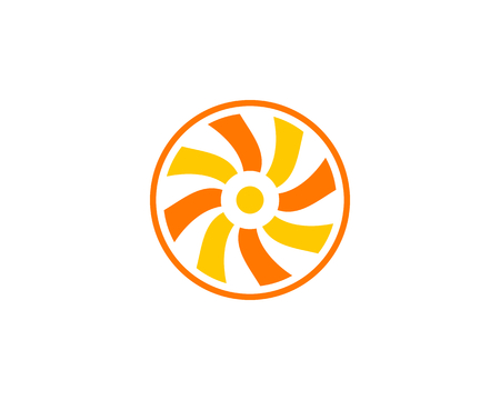 Abstract creative sun logo designのイラスト素材