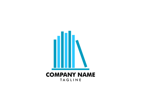 Book logo template icon design elementsのイラスト素材