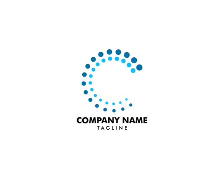 Initial Letter C Logo Template Designのイラスト素材