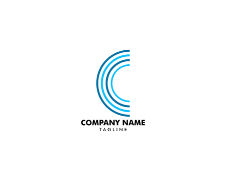 Initial Letter C Logo Template Designのイラスト素材