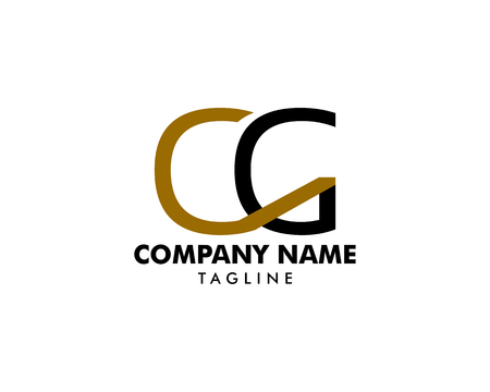 Initial Letter CG Logo Template Designのイラスト素材