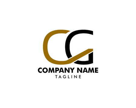 Initial Letter CG Logo Template Designのイラスト素材