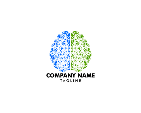 Brain Logo Design Vector Templateのイラスト素材