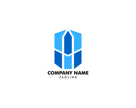 Town Logo Template Designのイラスト素材