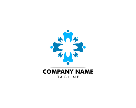 People dental logoのイラスト素材