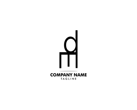 Initial Letter DM Logo Template Designのイラスト素材