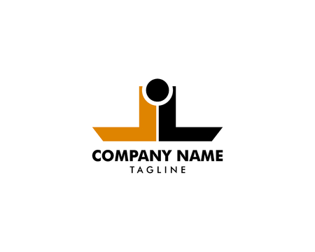 Initial Letter LL Logo Template Designのイラスト素材
