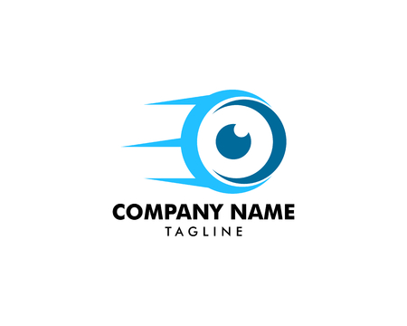 Fast Eye Icon Logo Design Elementのイラスト素材