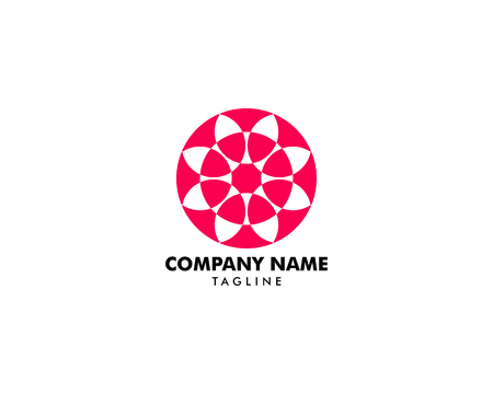 Abstract flower logo icon designのイラスト素材