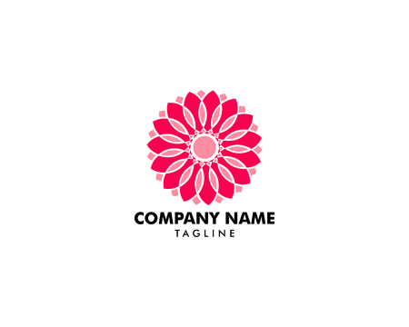 Abstract flower logo icon designのイラスト素材