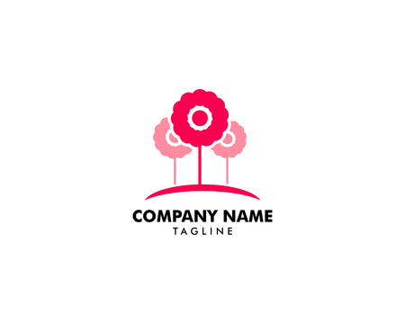 Abstract flower logo icon designのイラスト素材
