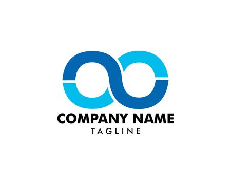 Infinity Symbol Logo Design Vector Illustrationのイラスト素材