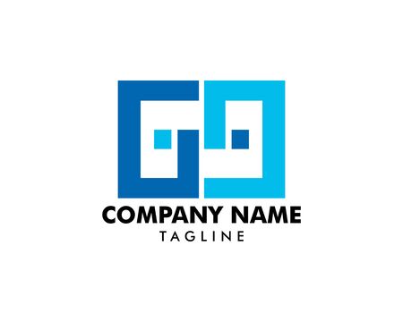 69 logo initial letter design template vector illustrationのイラスト素材