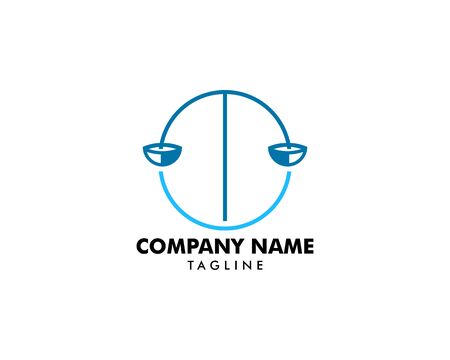 Law Firm Logo Template Design Vectorのイラスト素材