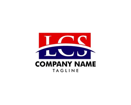 Initial Letter LCS Logo Template Designのイラスト素材