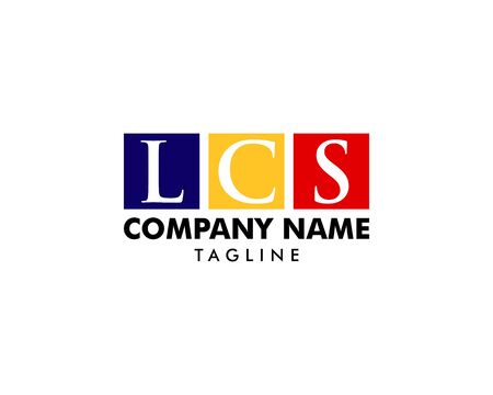 Initial Letter LCS Logo Template Designのイラスト素材