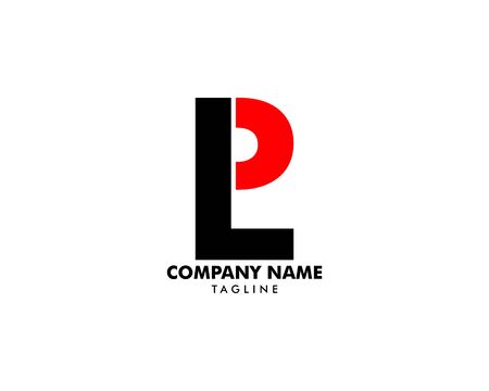 Initial Letter LP Logo Template Designのイラスト素材