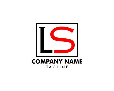 Initial Letter LS Logo Template Designのイラスト素材