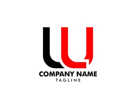 Initial Letter LU Logo Template Designのイラスト素材
