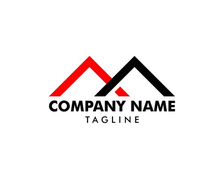 Initial Letter M Logo Template Designのイラスト素材