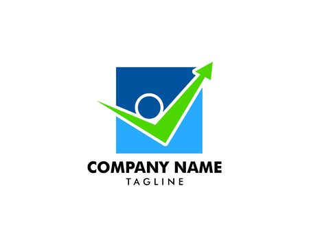 People Check Logo Template Designのイラスト素材