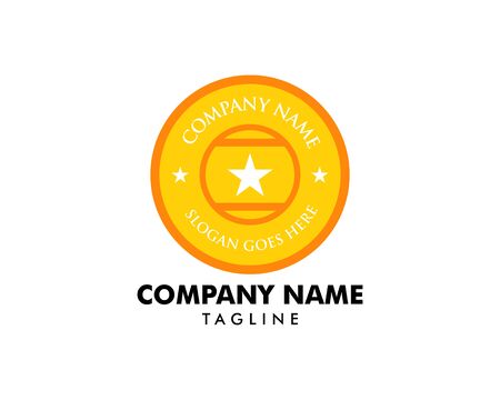 Circle Star Vector Logo Template Designのイラスト素材