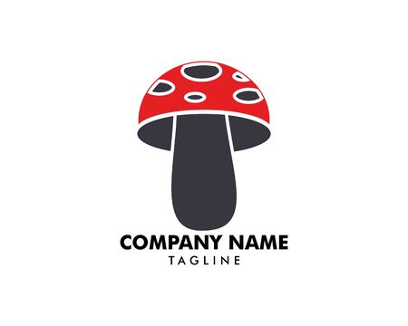 Mushroom Logo Template Design Vectorのイラスト素材