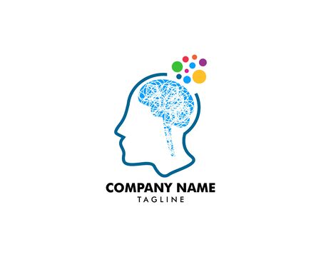 Psychology Vector Logo Template Designのイラスト素材