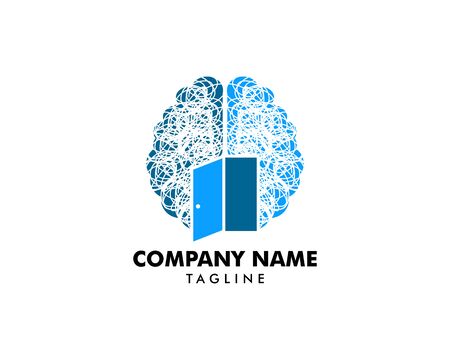 Psychology Vector Logo Template Designのイラスト素材