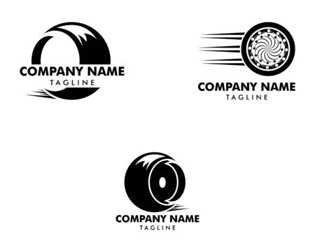 Set of Tyre Shop Logo Design Inspiration Vectorのイラスト素材